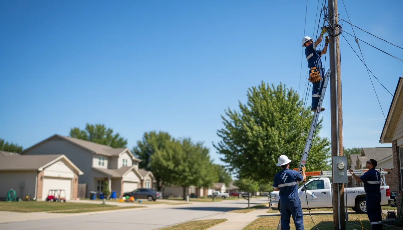 Residential electrician providing installation services in Delta, IA